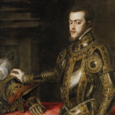 Felipe II re di Spagna figlio di Carlo V imperatore e fratellastro di Thadea